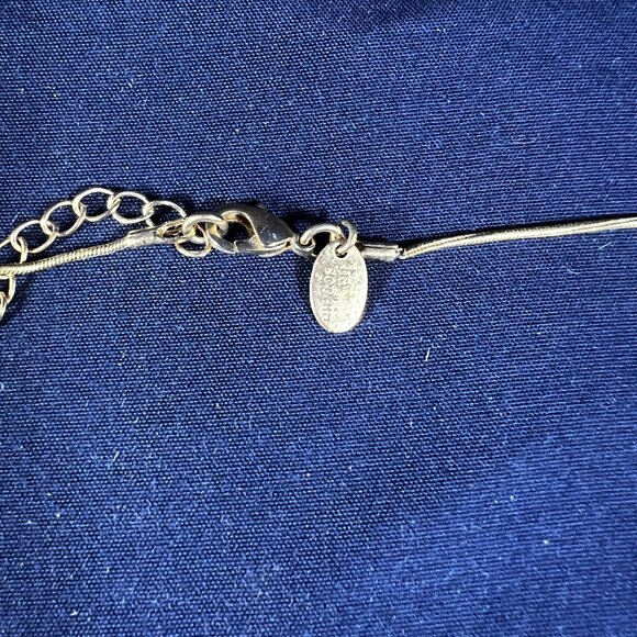 Lia Sophia Double Necklace Set With Multicolor Beads & Black Gem Pendant Gold Ch - Picture 5 of 7